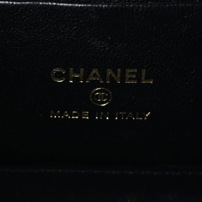 Chanel Lambskin Quilted Pearl Crush Small Vanity Case With Chain Black 5 of 8