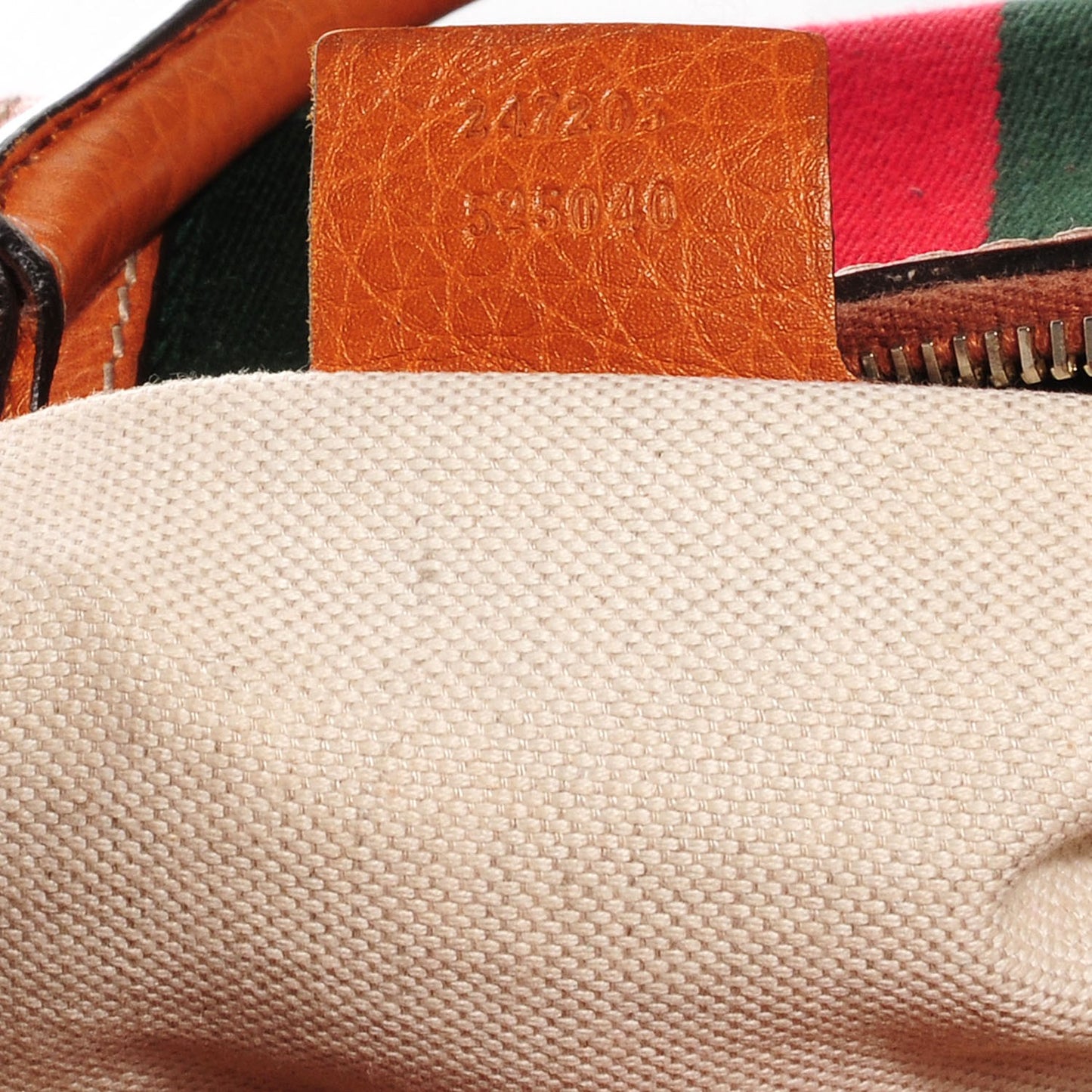 Calfskin Vintage Web Medium Boston Tobacco