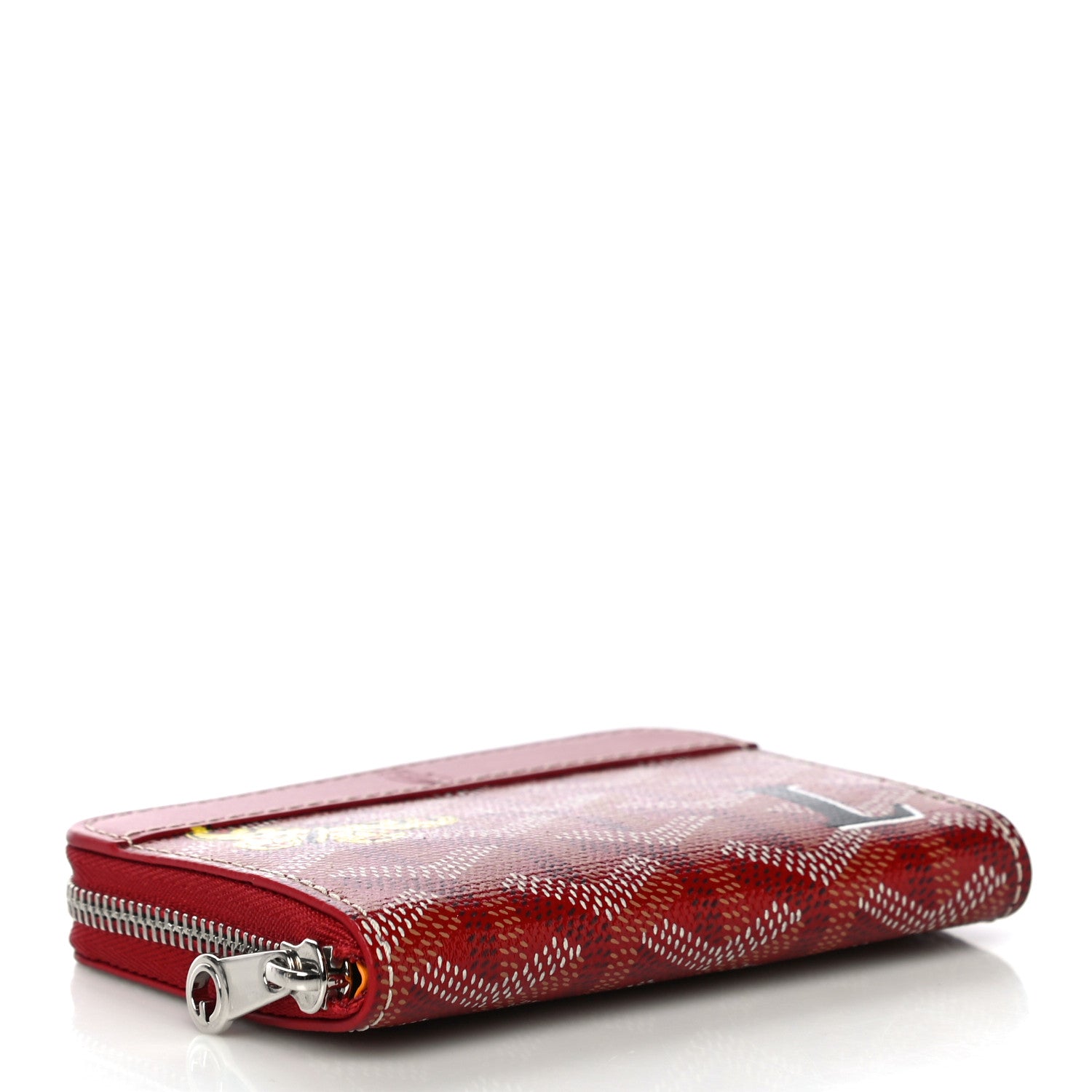 Goyard Goyardine Matignon Porte Monnaei Wallet Red 4 of 10