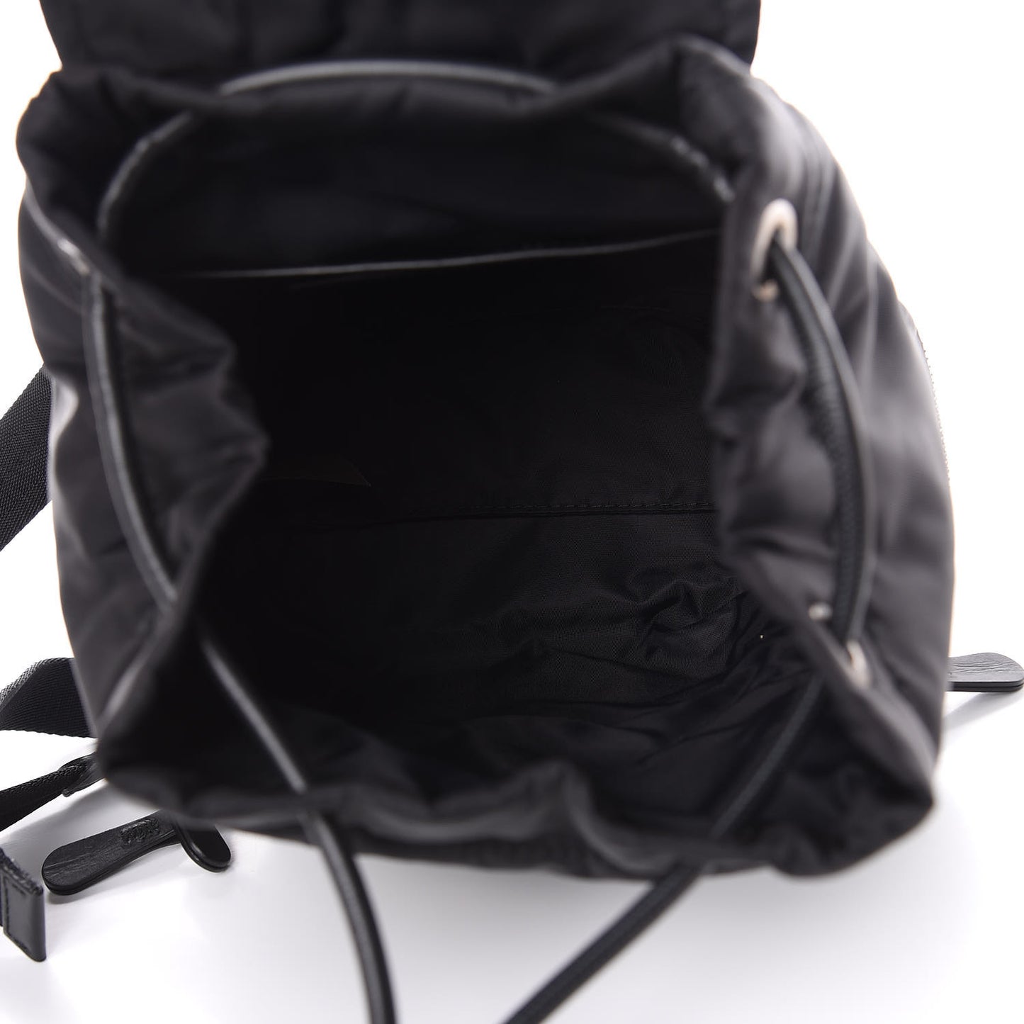 Nylon Small Rucksack Backpack Black