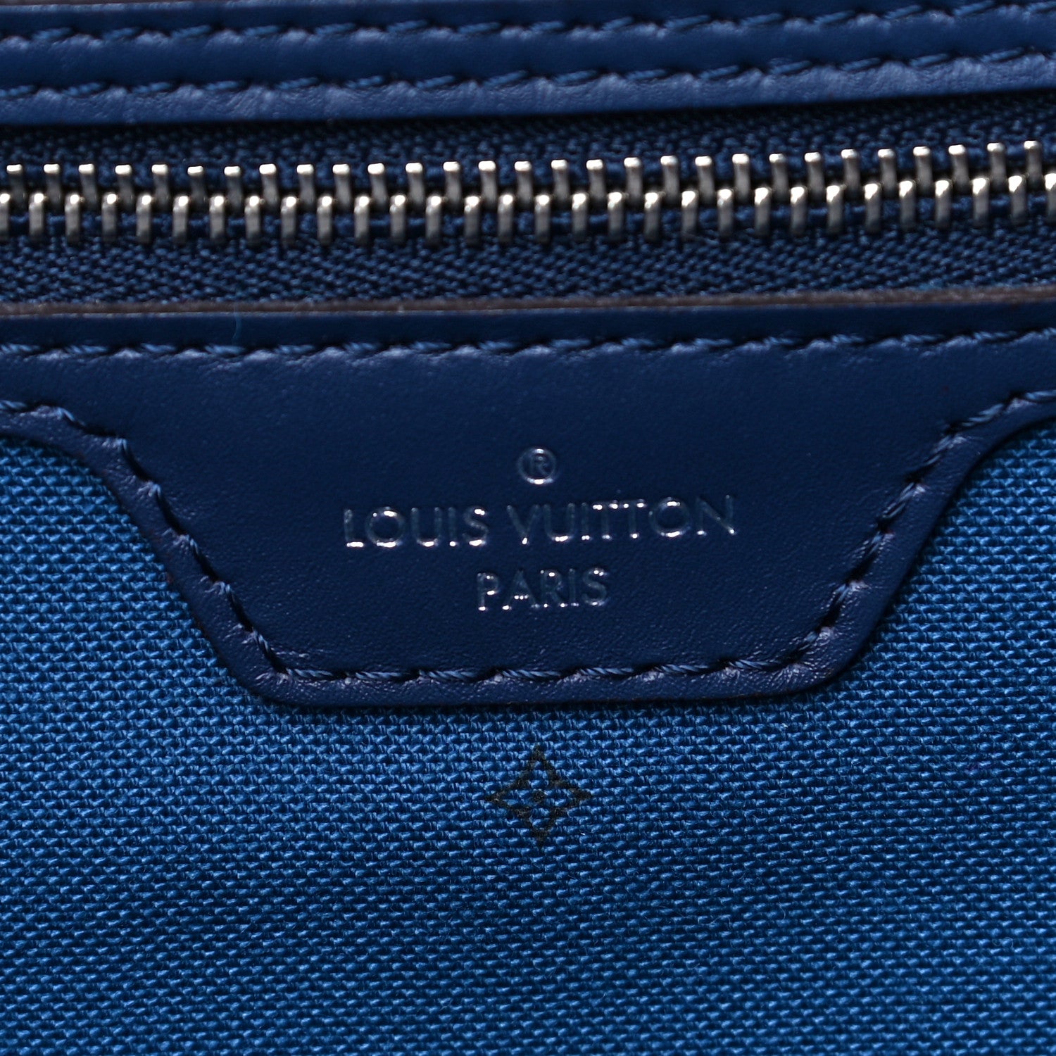 Louis Vuitton Monogram Escale Neverfull MM Blue 6 of 8