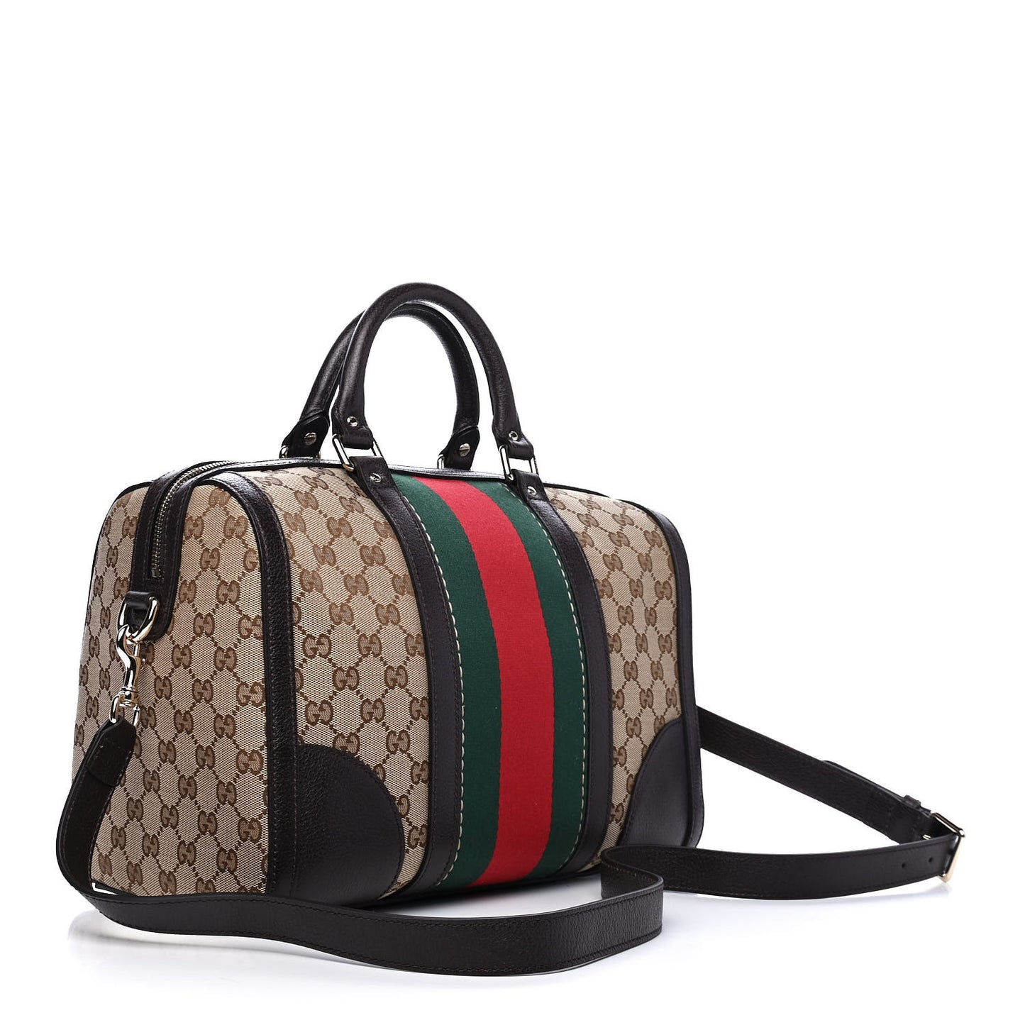 Monogram Vintage Web Medium Webby Bee Boston Dark Brown