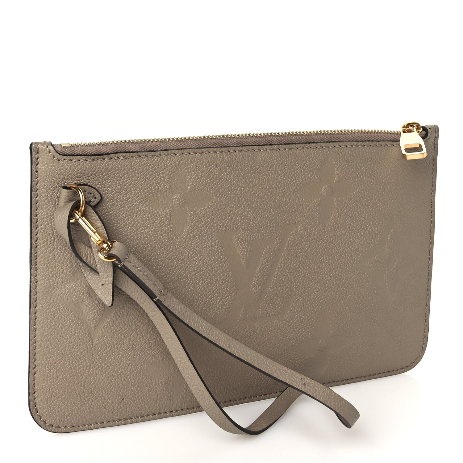 Louis Vuitton Empreinte Monogram Giant Neverfull MM Pochette Tourterelle 3 of 7