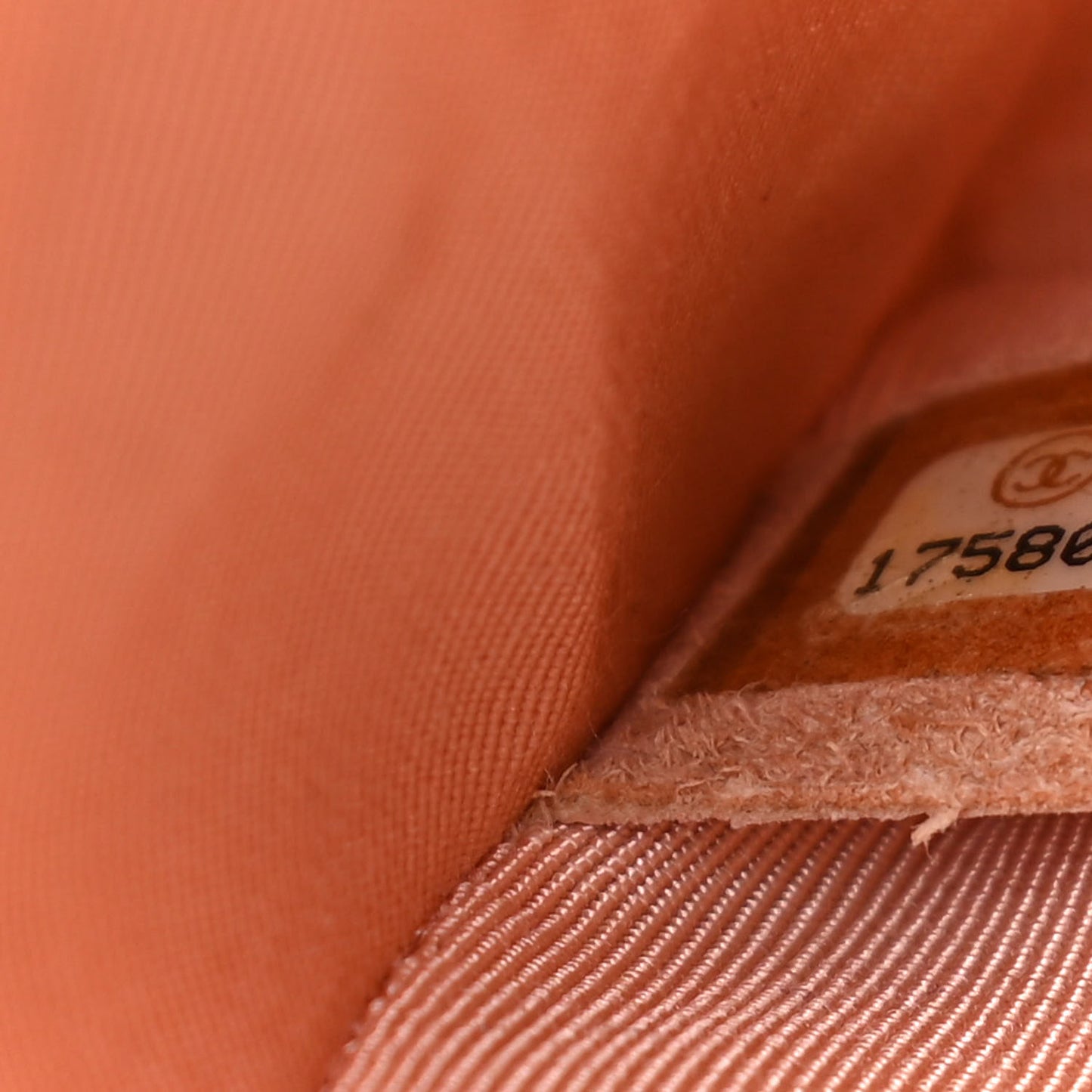 Iridescent Caviar Quilted Medium Boy Flap Beige