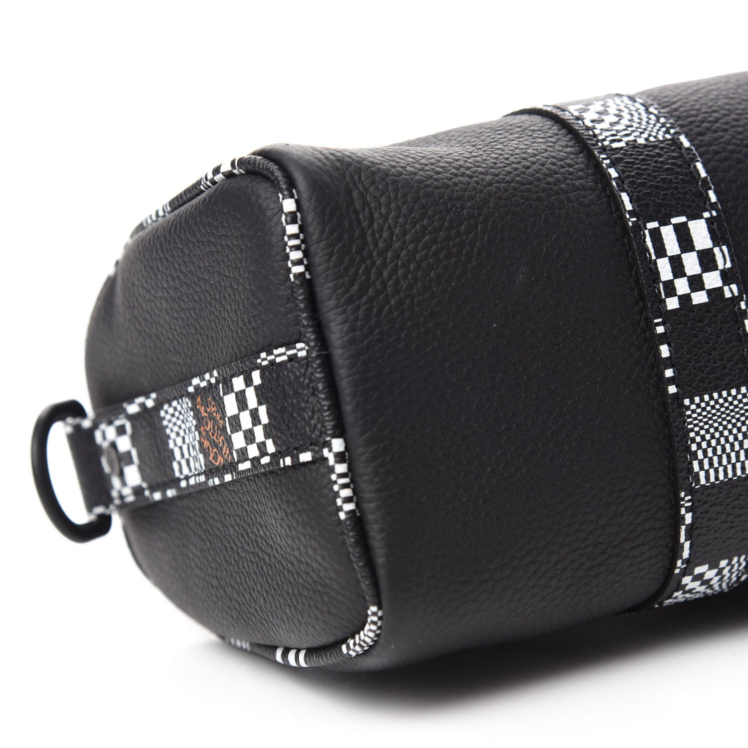 Louis Vuitton Calfskin Damier Distorted Keepall XS Black 6 of 10