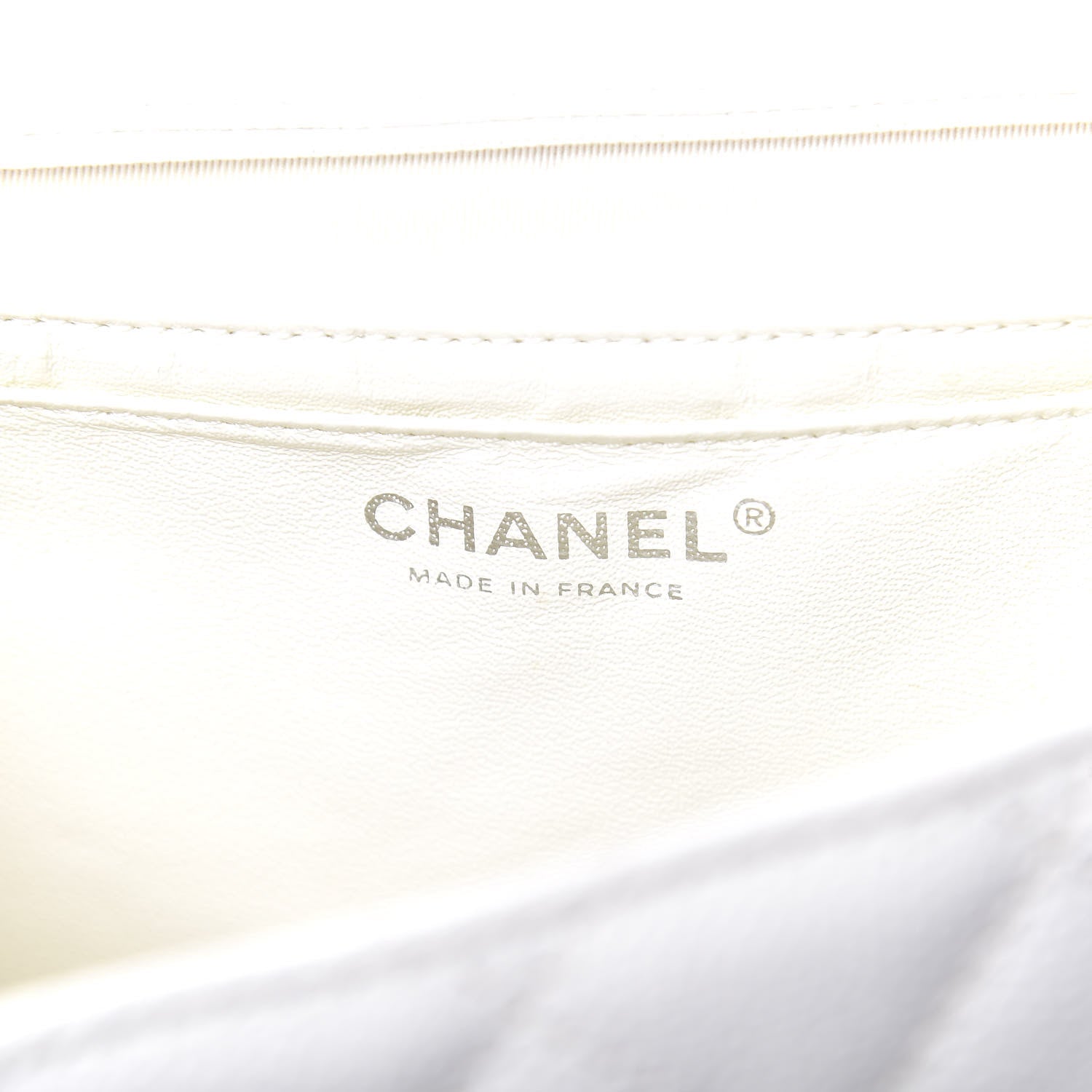 Chanel Caviar Quilted Maxi Single Flap White 6 of 14