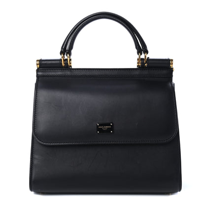 Dolce & Gabbana Calfskin Small Sicily 58 Bag Black 1 of 4