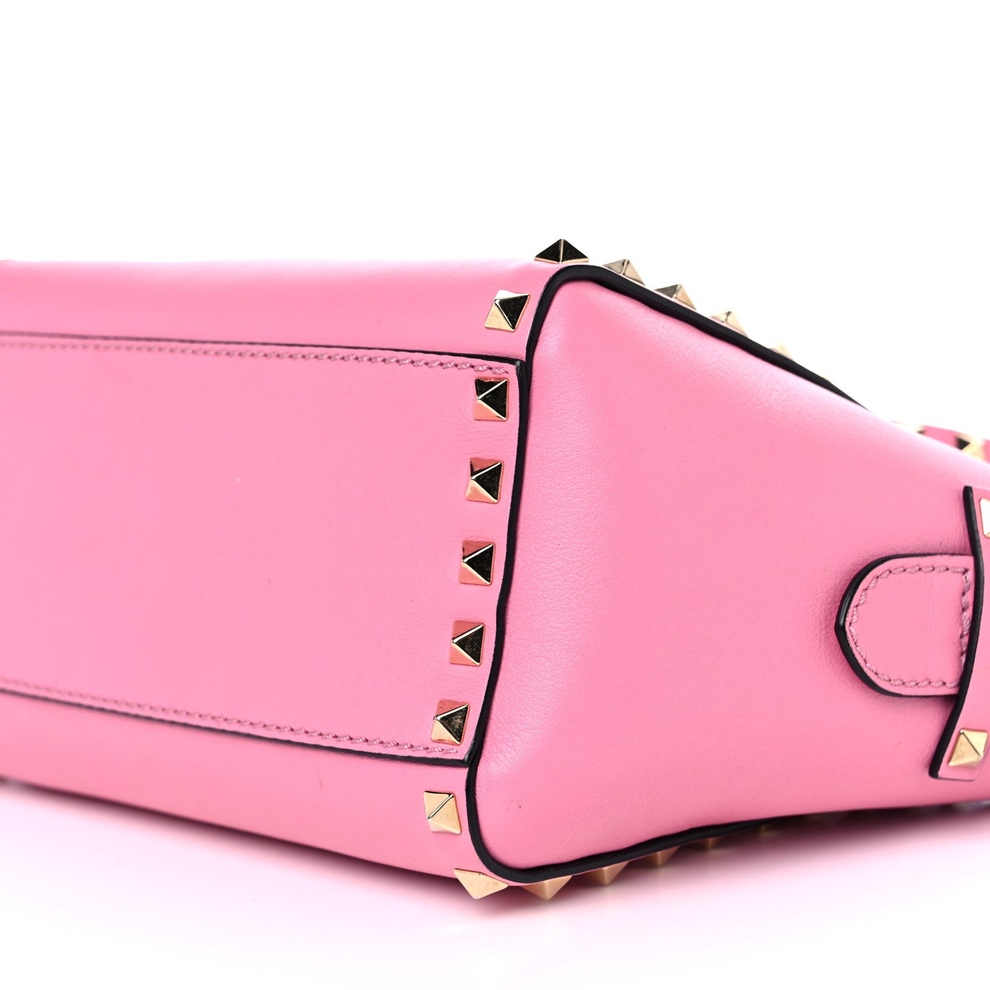 Vitello Mini Rockstud Double Handle Tote Ninphea