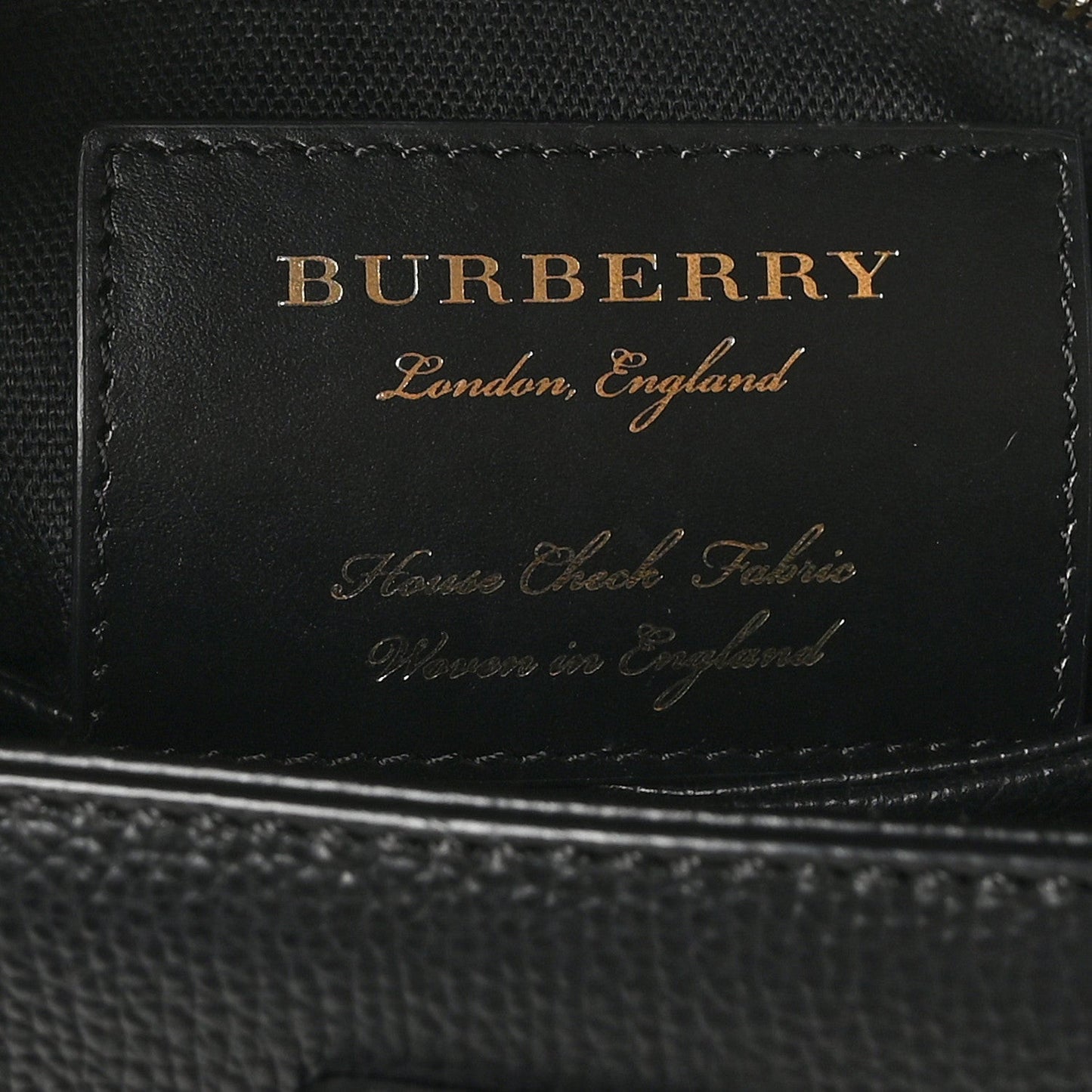 Derby Calfskin House Check Small Camberley Black