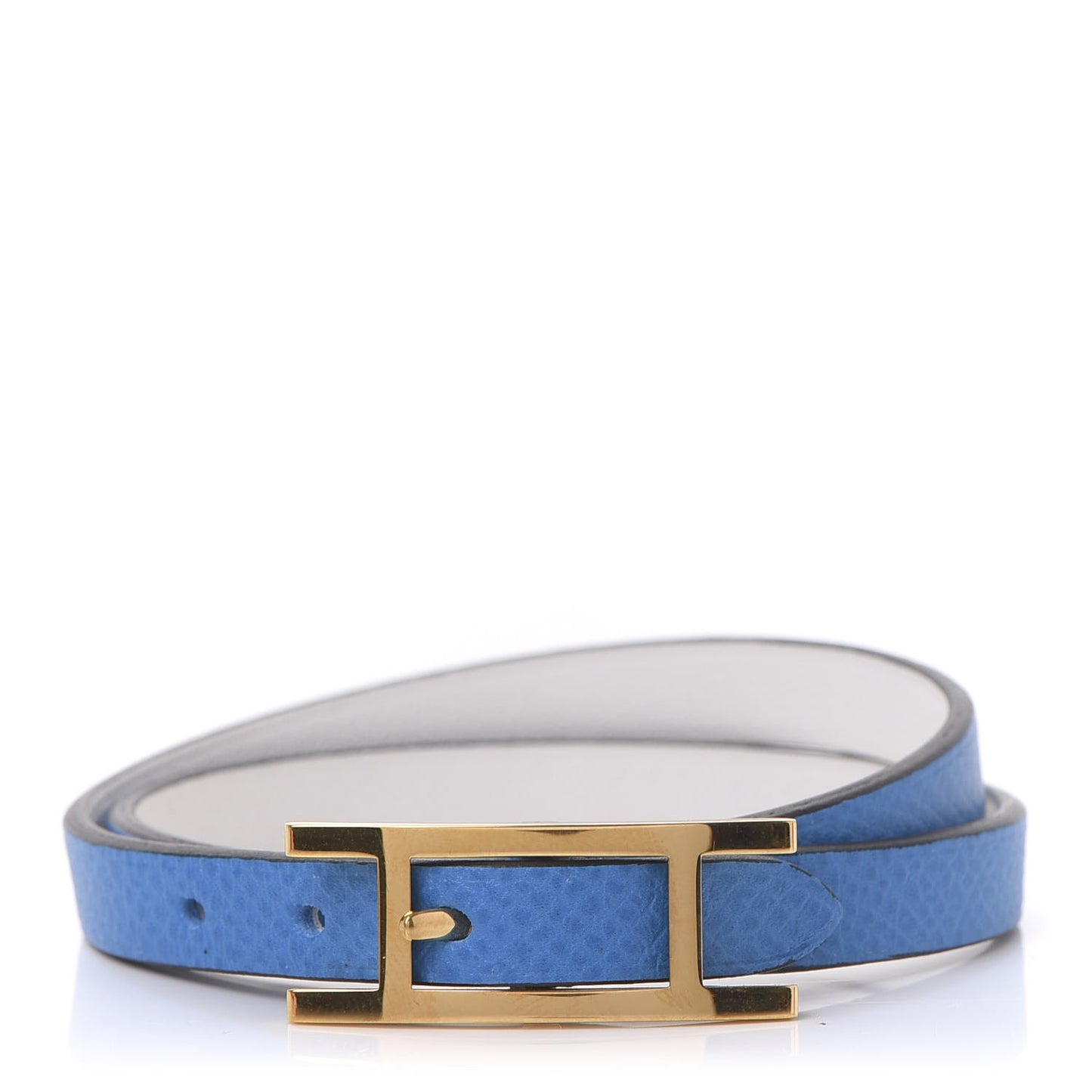 Epsom Swift Behapi Double Tour Bracelet S Bleu Hydra White
