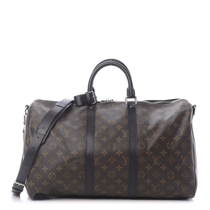Louis Vuitton Monogram Macassar Keepall Bandouliere 45 1 of 10