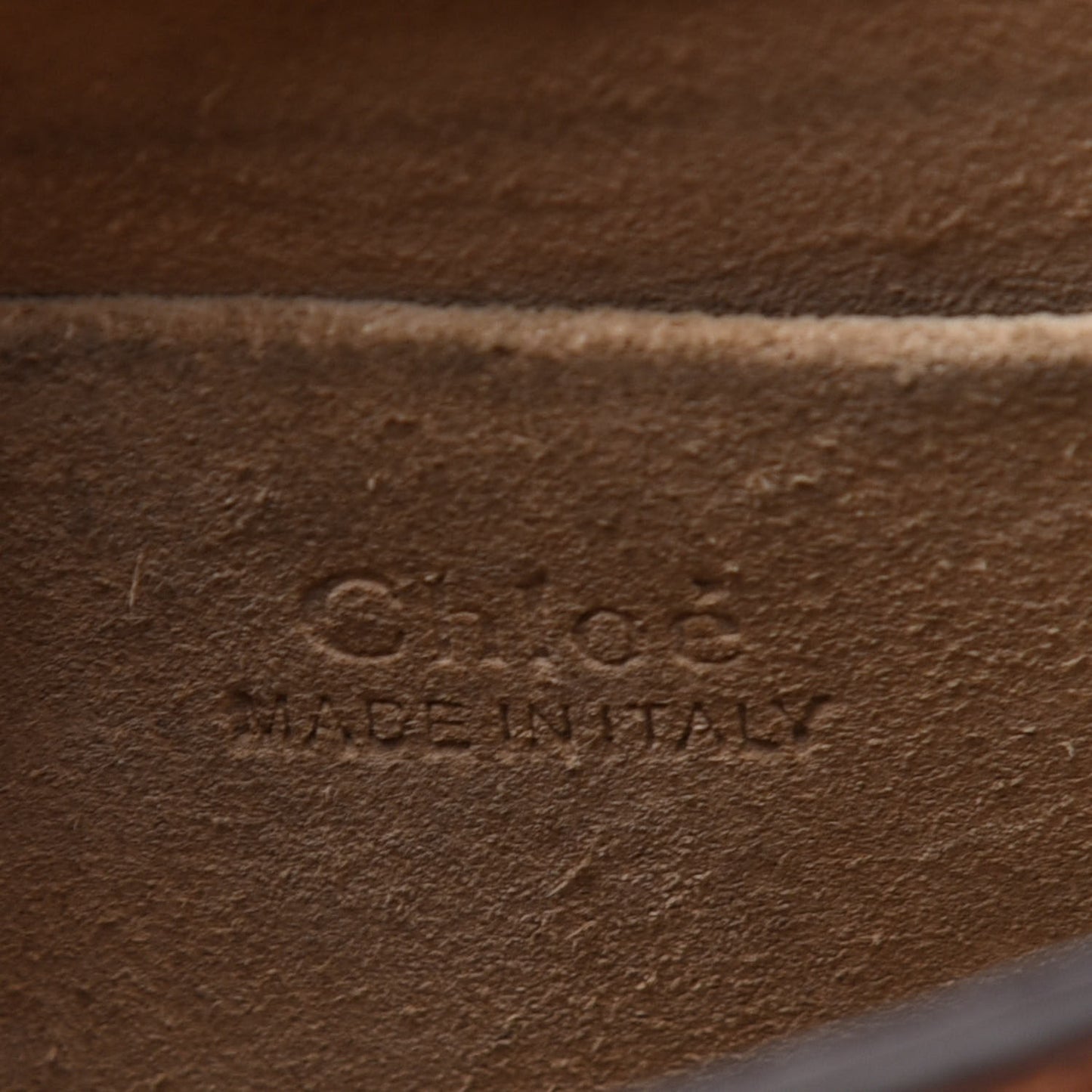 Calfskin Suede Small Nile Bracelet Bag Caramel