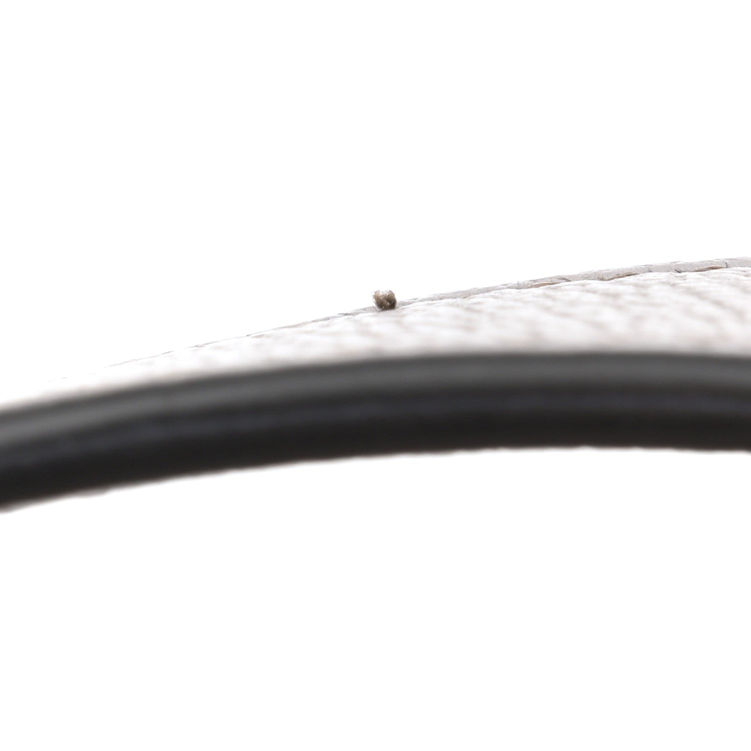 Gucci Monogram Textured Dollar Calfskin Heavy Grosgrain Web Small Maxi Horsebit Chain Shoulder Bag Beige Ebony New Acero 13 of 13