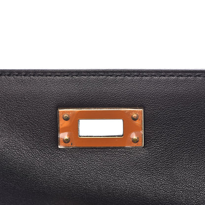Hermes Swift Kelly Cut Clutch Pochette Black 12 of 24