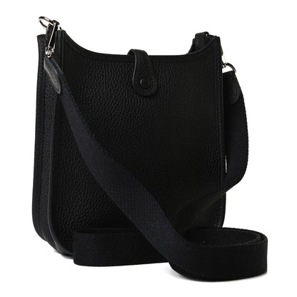 Hermes Taurillon Clemence Evelyne TPM Black 2 of 12