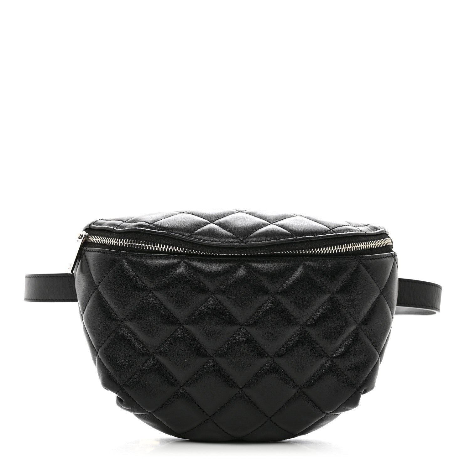 Chanel Calfskin Quilted Waist Belt Bag Black 1 of 7