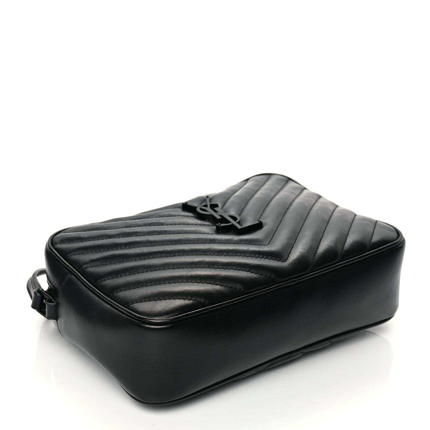 Calfskin Matelasse Monogram Monochrome Lou Camera Bag Black