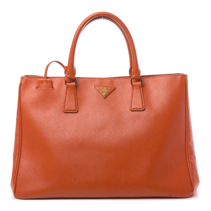 Prada Saffiano Lux Large Tote Papaya 1 of 17