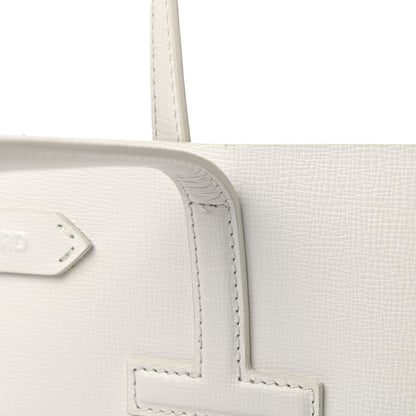 Tom Ford Grained Calfskin Small T Tote White 11 of 13