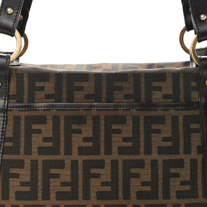Fendi Zucca Large Chef Shopper Tote Tobacco 7 of 13