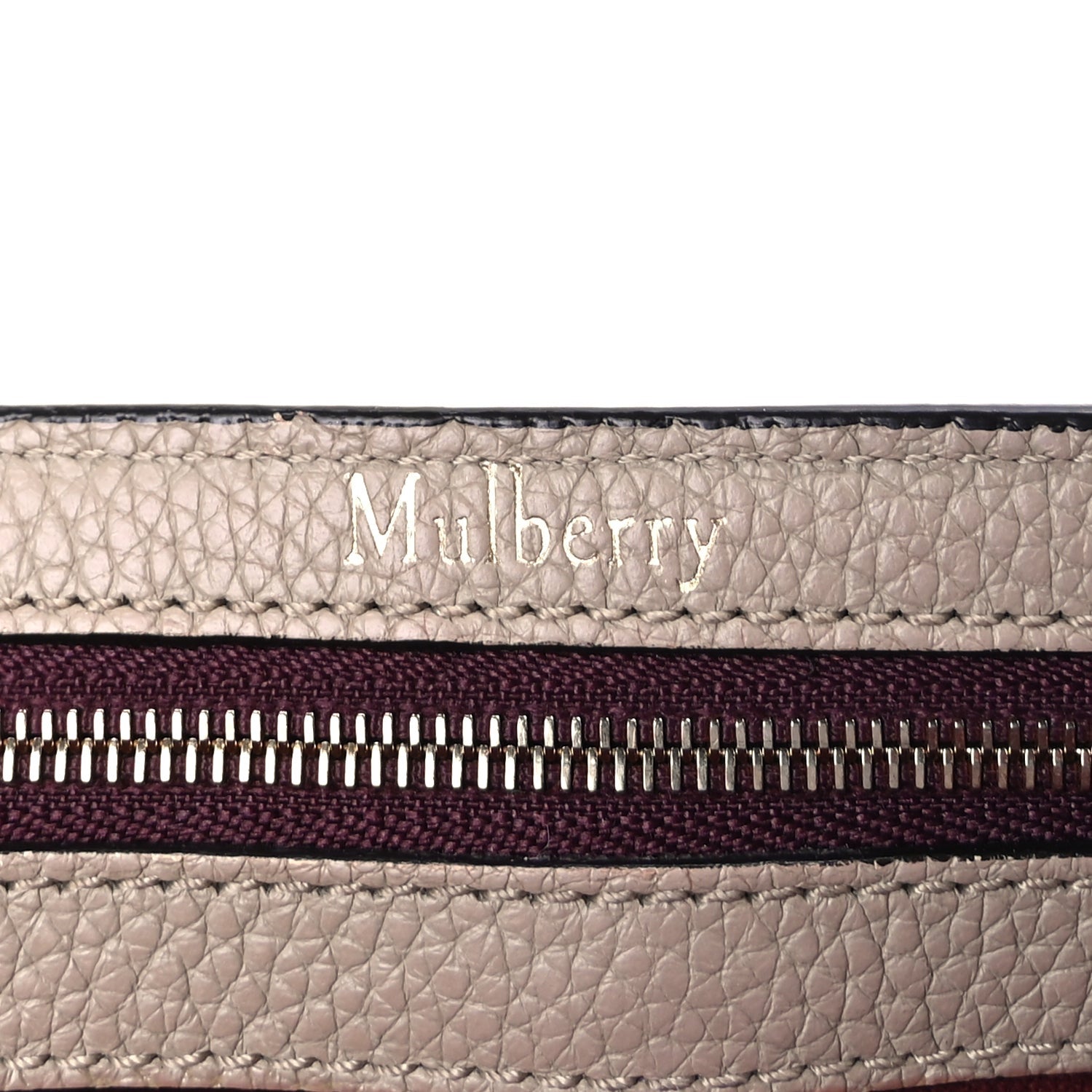 Mulberry Classic Grain Calfskin Small Bayswater  Taupe 5 of 8