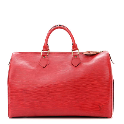Louis Vuitton Epi Speedy 35 Castillan Red 1 of 21