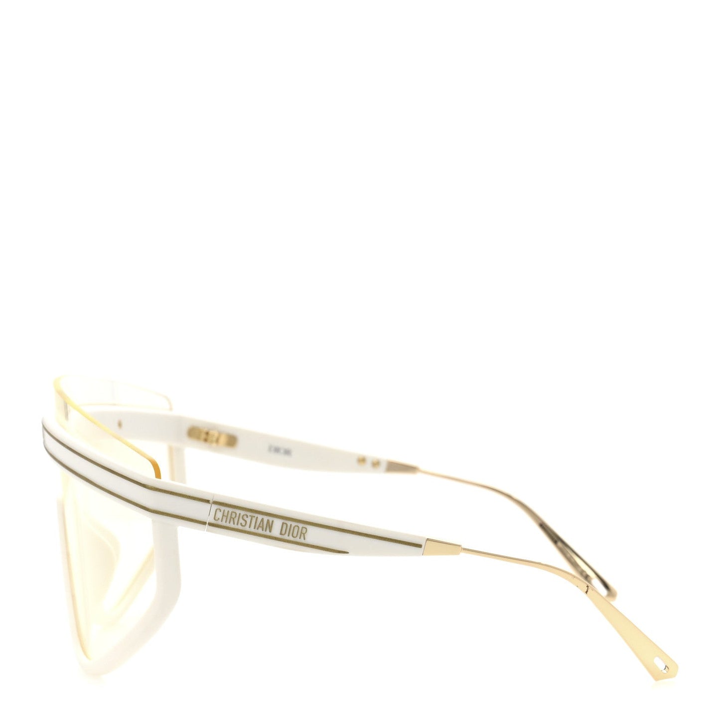 Acetate Mask DiorClub M2U Sunglasses Translucent Ivory