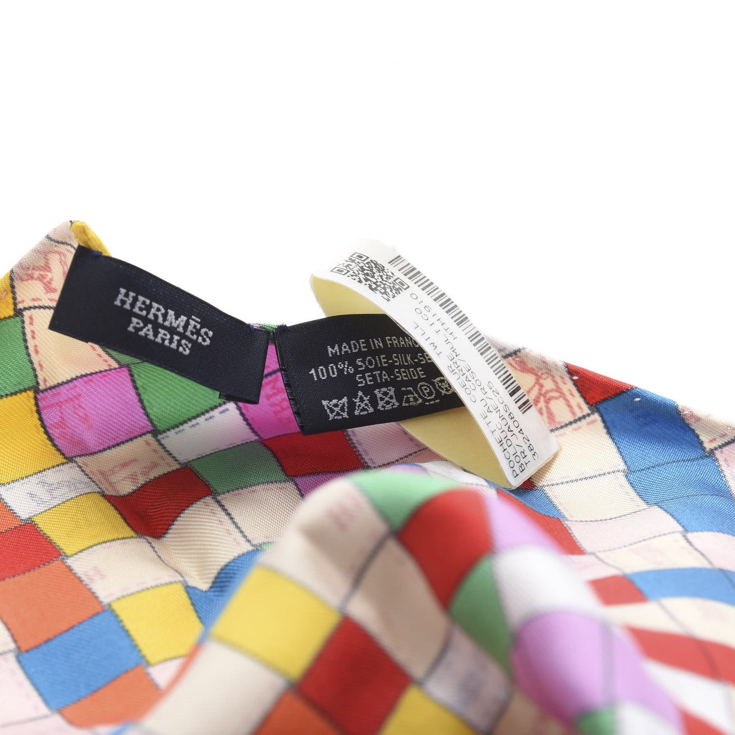 Silk Bolduc Au Carre Pocket Square Jaune Rose Multicolor