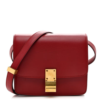 Celine Smooth Calfskin Small Classic Box Flap Bag Red 1 of 14