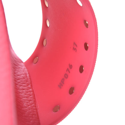 Valentino Garavani Rubber Rockstud Slide Sandals 37 Shadow Pink 6 of 8