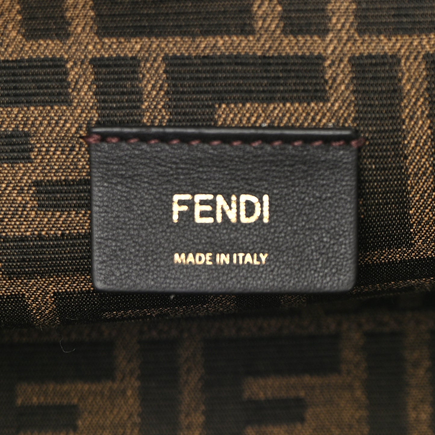 Shiny Nappa Small Fendi First Black