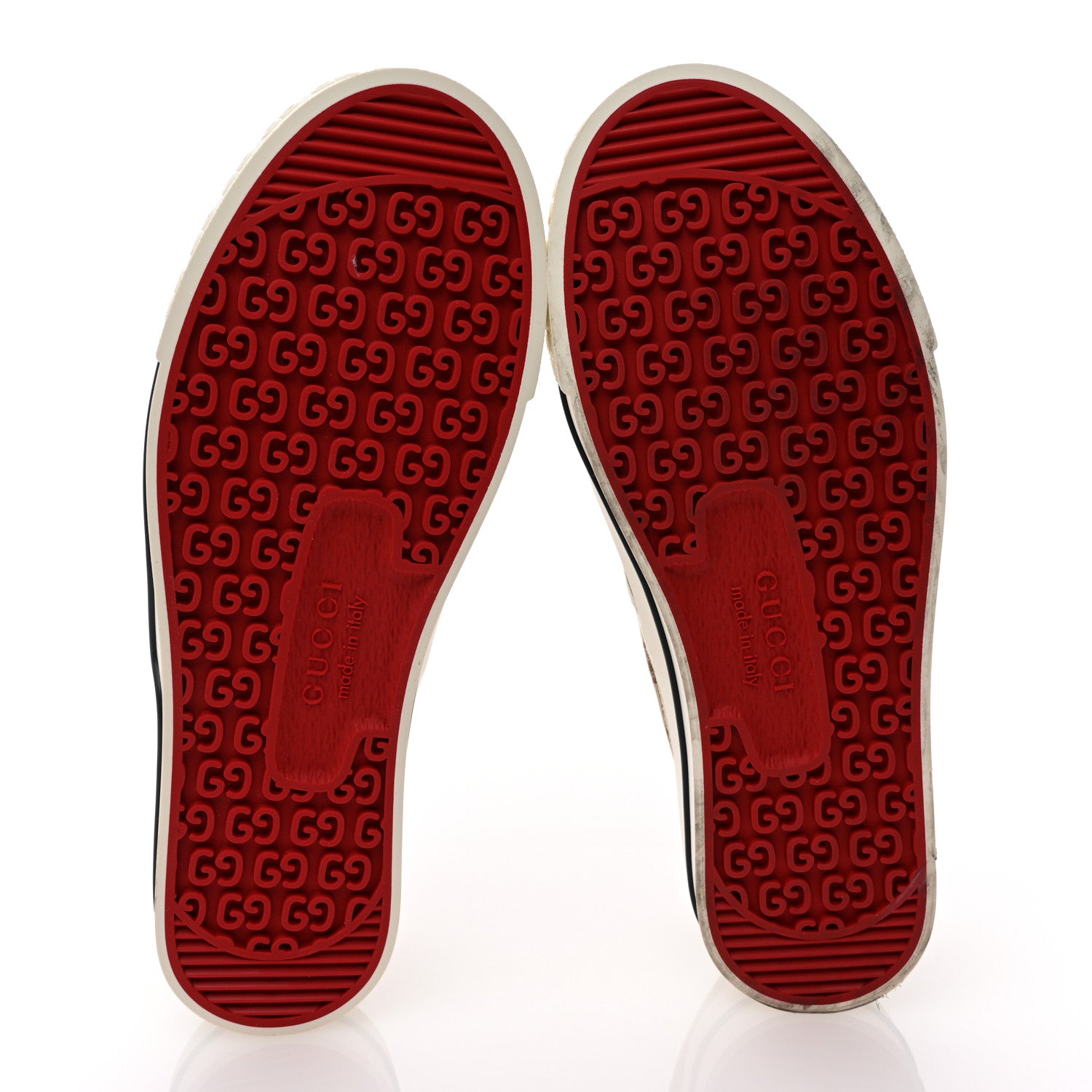 Gucci GG Monogram Womens 1977 Tennis Slip On 30mm Sneakers 36.5 Beige Ebony Mystic White 5 of 11