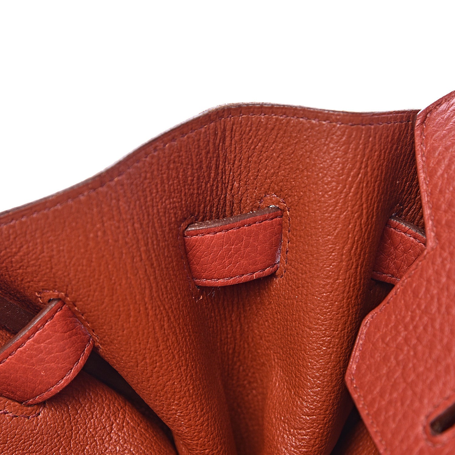 Hermes Taurillon Clemence Birkin 35 Rouge Venetian 13 of 46