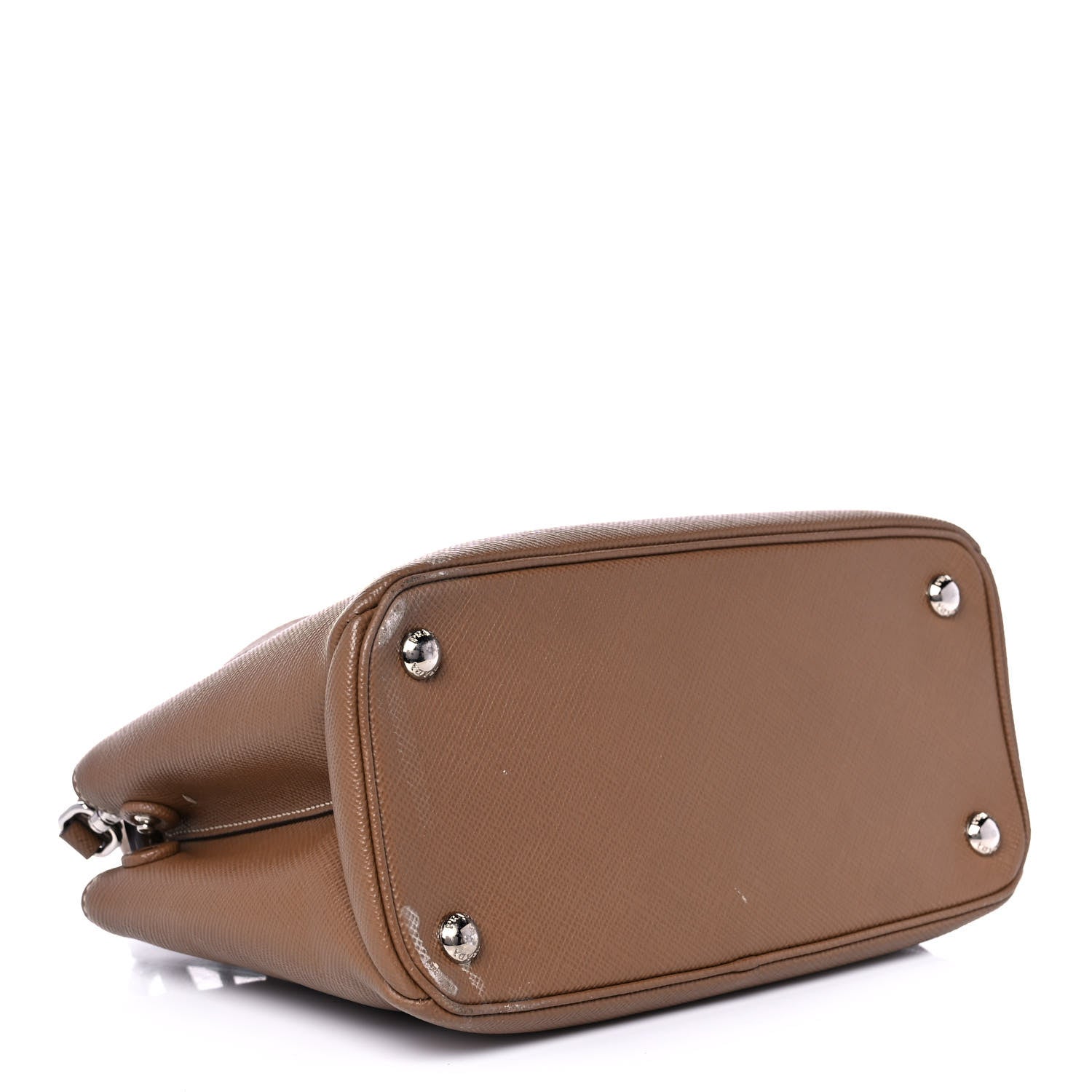 Prada Saffiano Cuir Small Twin Tote Cannella Cocco 4 of 14