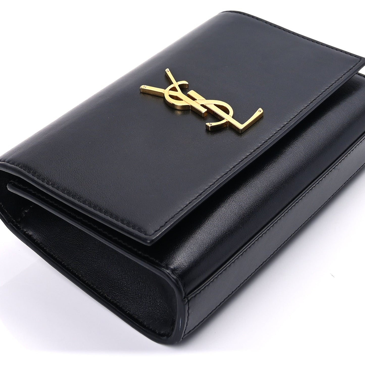 Smooth Calfskin Monogram Kate Belt Bag  Black