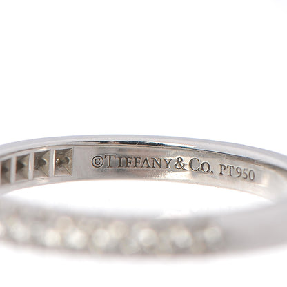 Tiffany Platinum Diamond Soleste Eternity Band Ring 45 3.5 5 of 6