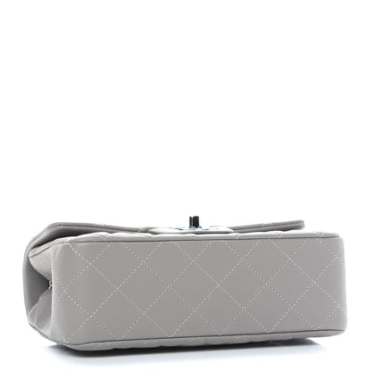 Chanel Lambskin Quilted Mini Rectangular Flap Grey 4 of 9