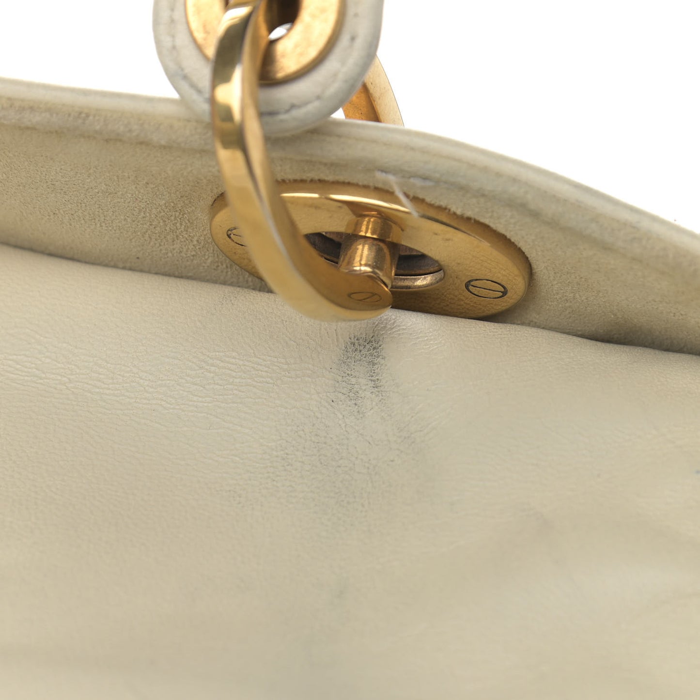 Embroidered Medium Lady Dior White Multicolor