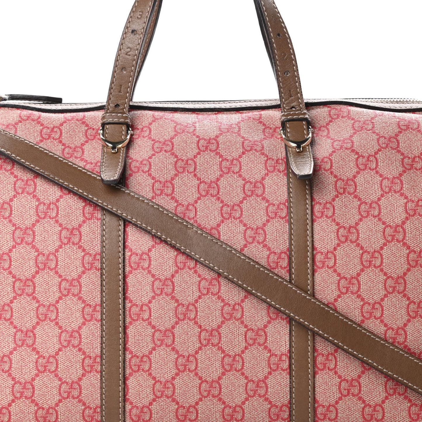 GG Supreme Monogram Medium Nice Boston Red