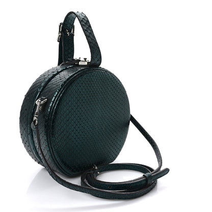 Louis Vuitton Snakeskin Petite Boite Chapeau Deep Green 3 of 8