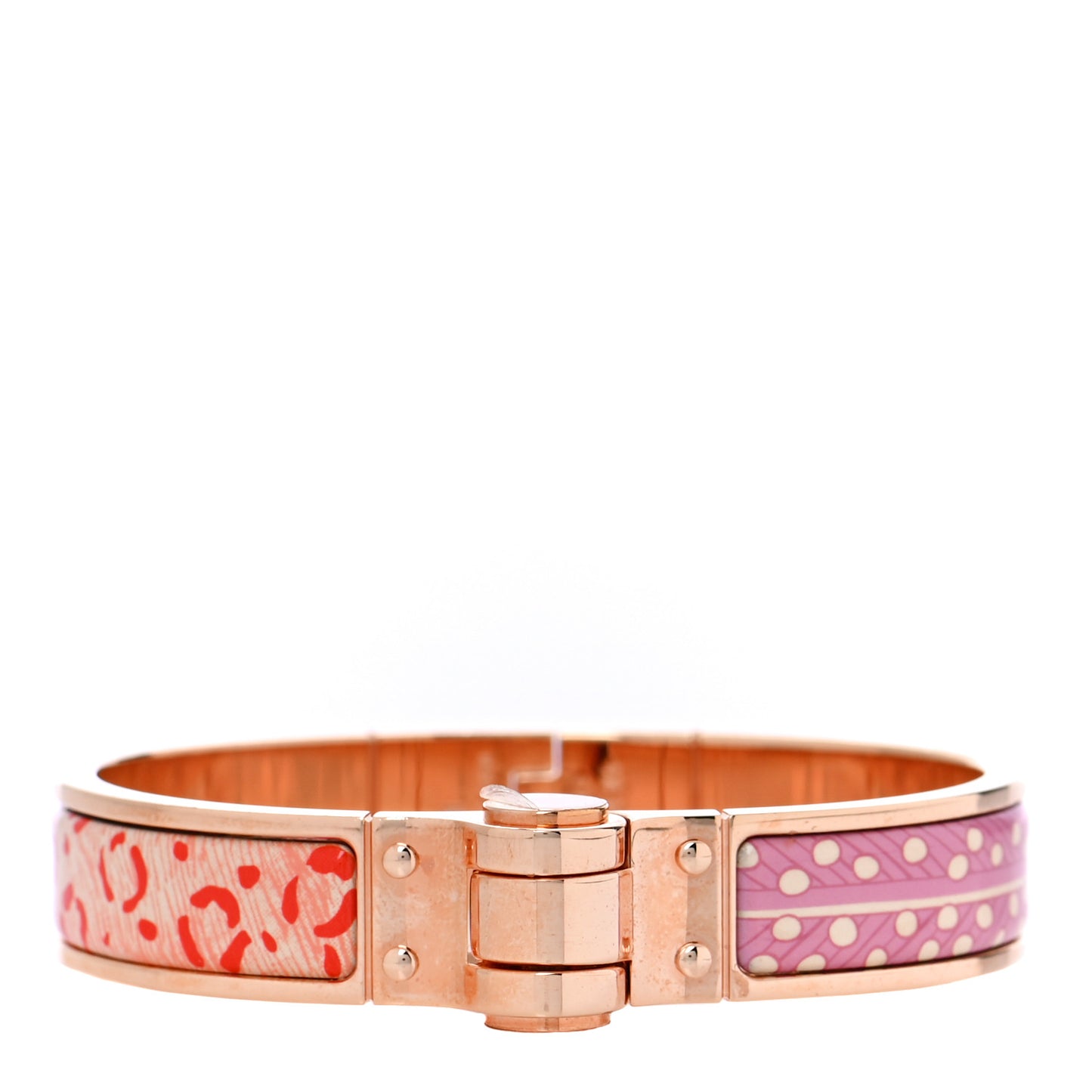 Enamel Printed Narrow Baobab Cat Hinged Bracelet S Graffitis Craft