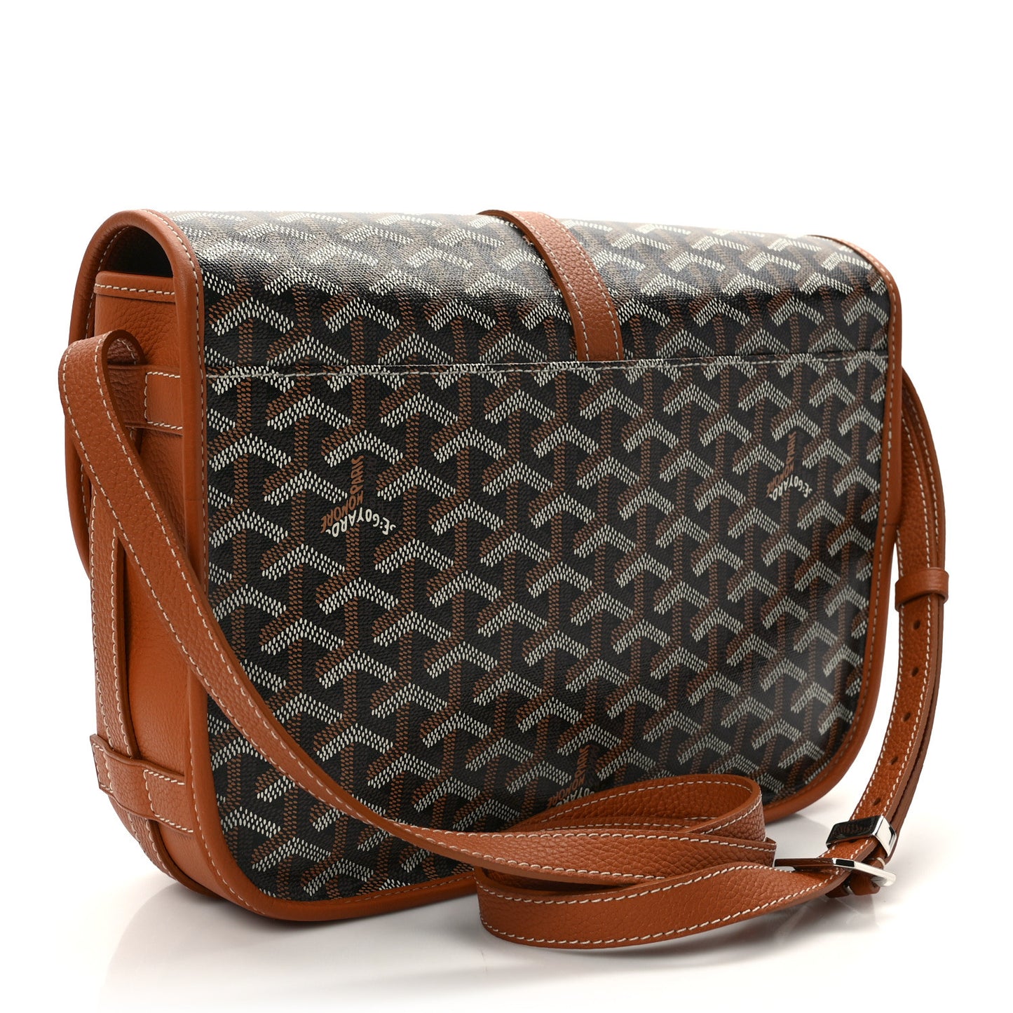 Goyardine Belvedere II MM Messenger Bag Black Gold