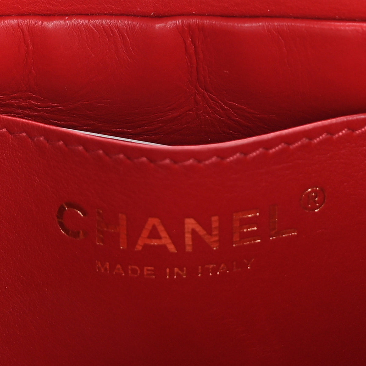 Chanel Calfskin Quilted Mini Nailed CC Flap Bag Red 5 of 9