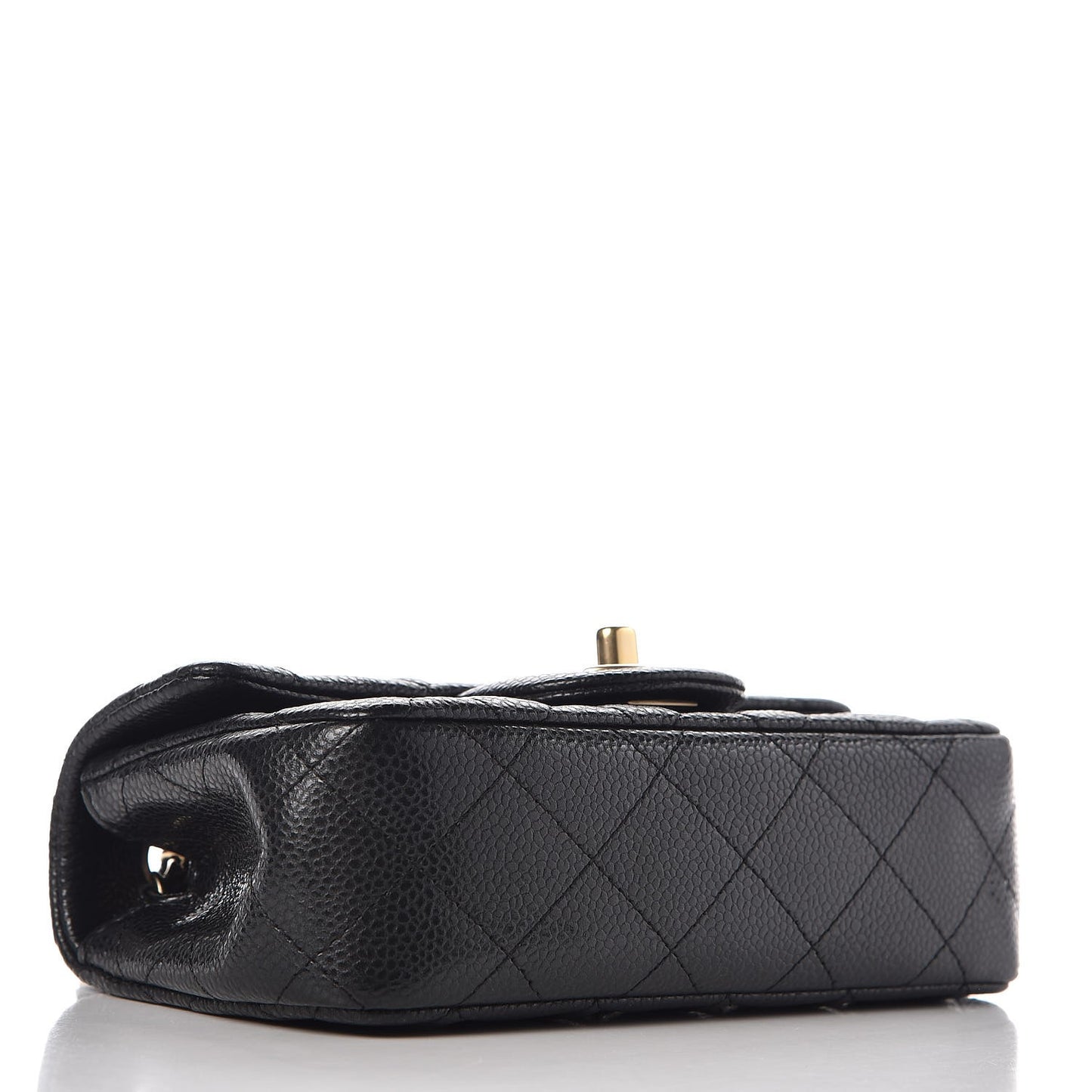 Metallic Caviar Quilted Extra Mini Flap Black