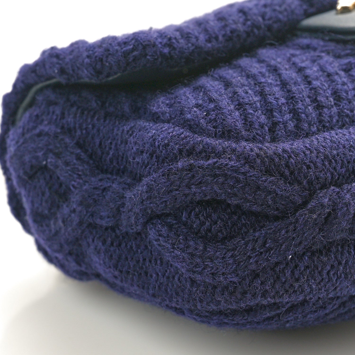 Chanel Cable Knit Mini Paris-Hamburg Flap Navy Blue 9 of 10