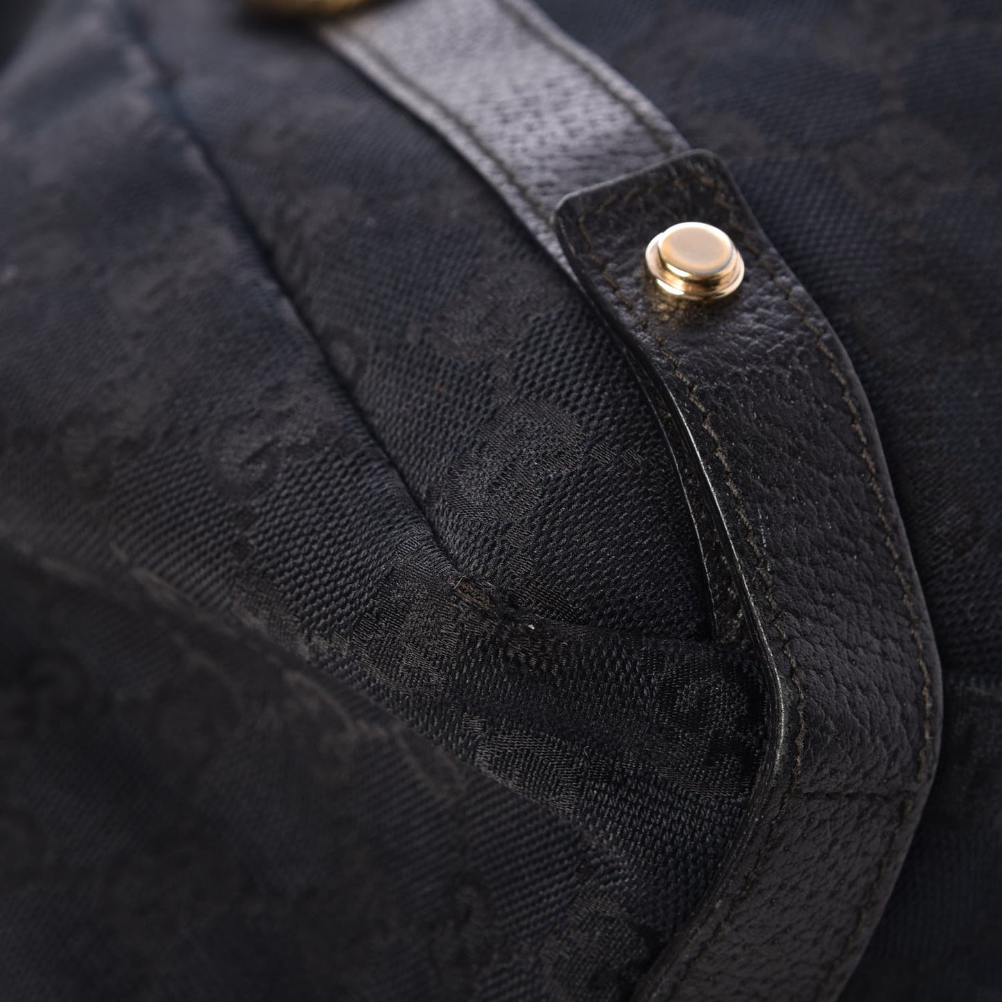 Monogram Medium Abbey Shoulder Bag Black