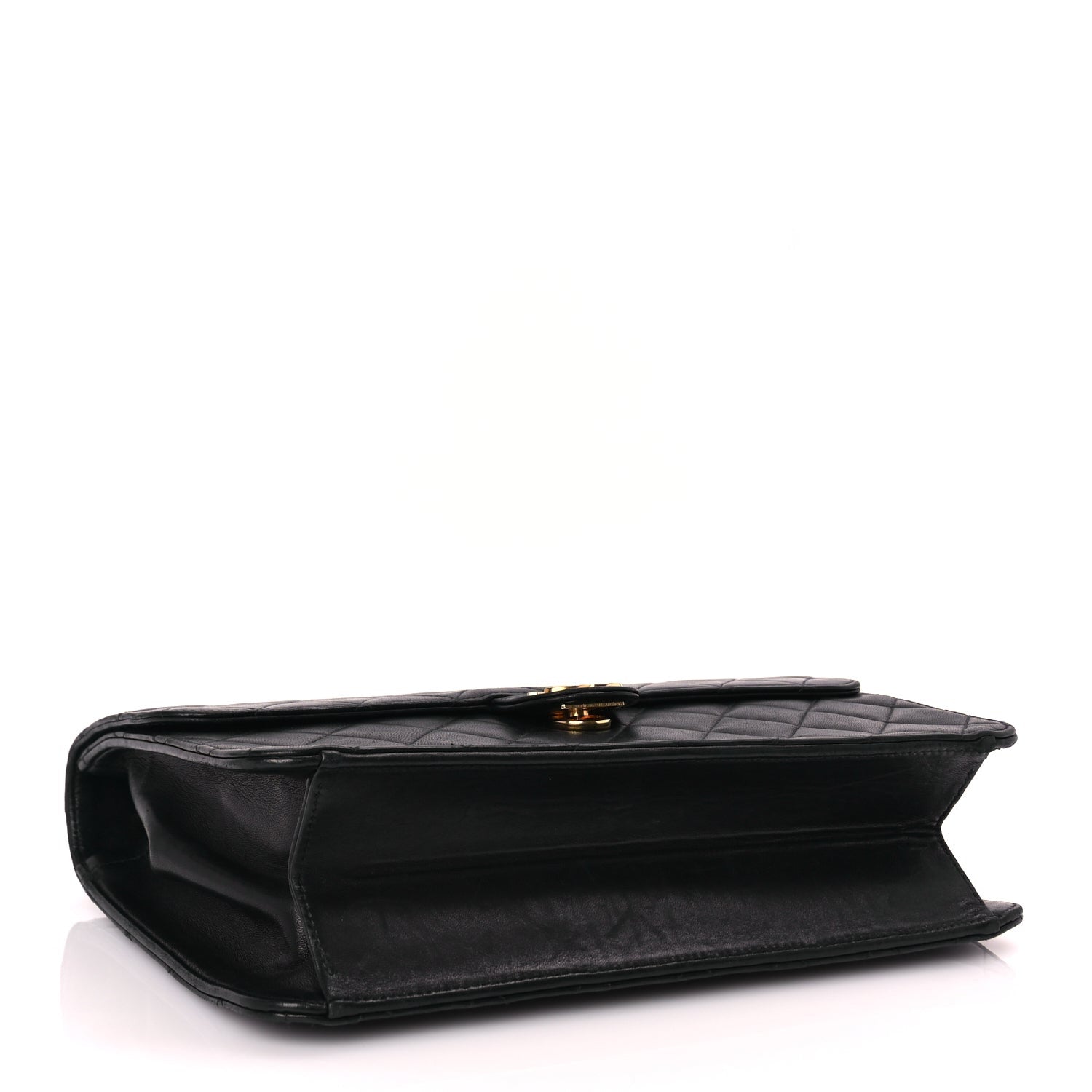 Chanel Lambskin Quilted Medium Single Flap Black 3 of 9