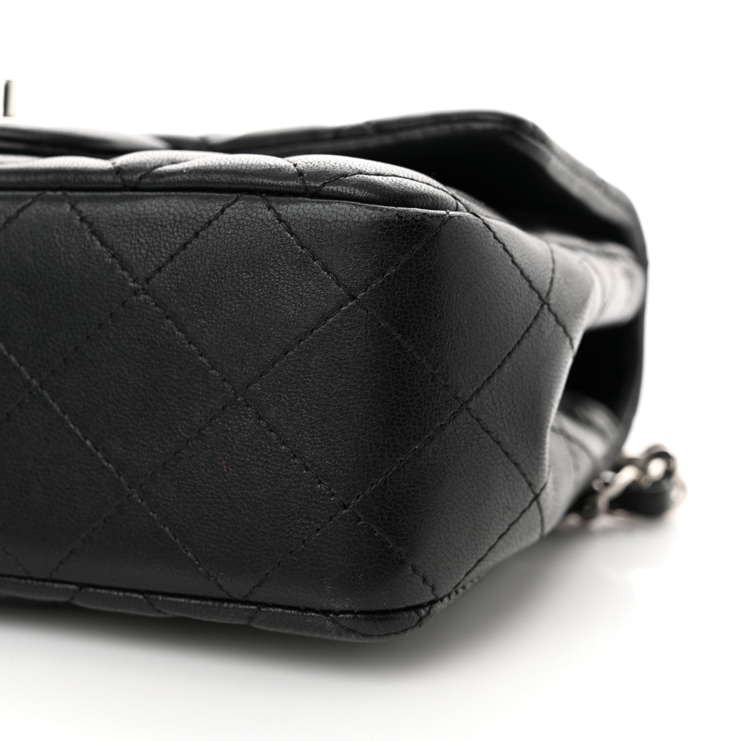 Chanel Lambskin Quilted Mini Rectangular Flap Black 11 of 13