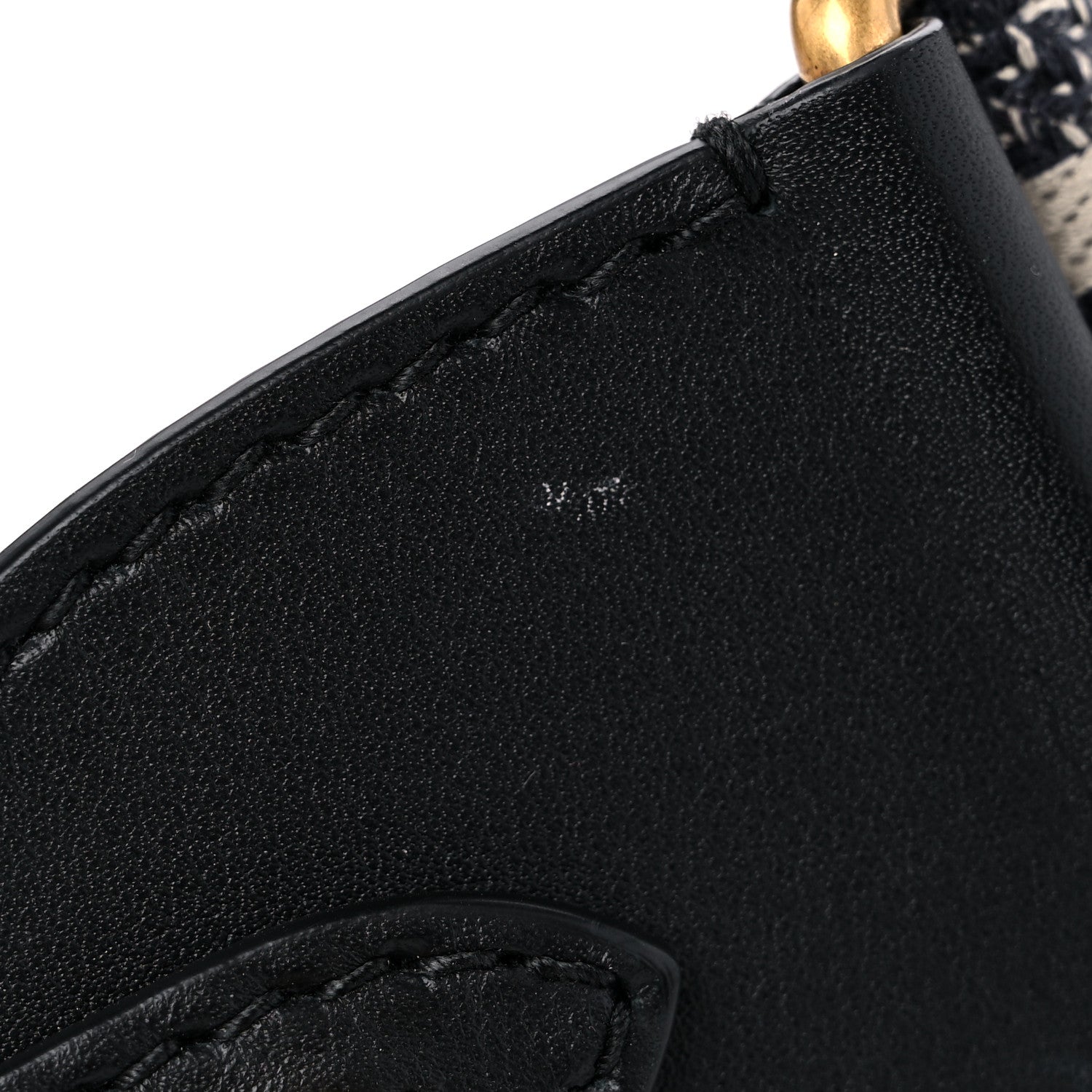 Christian Dior Canvas Embroidered Shoulder Strap Black 9 of 9