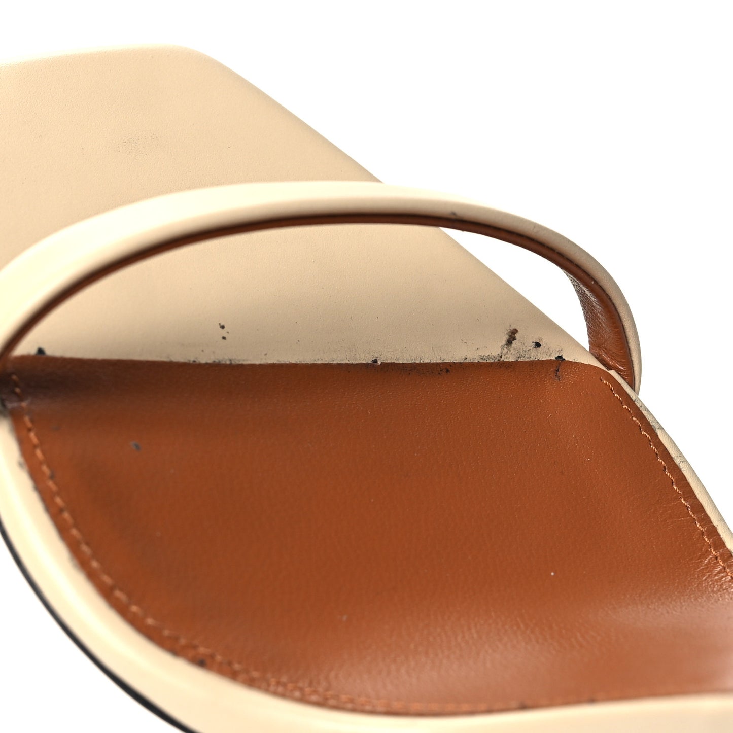 Patent Calfskin 110 Opyum Sandals 38.5 Real Beige